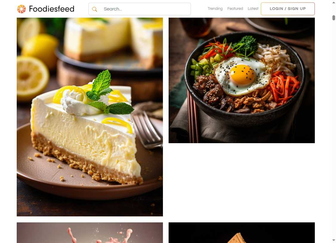 Foodiesfeed 网站截图