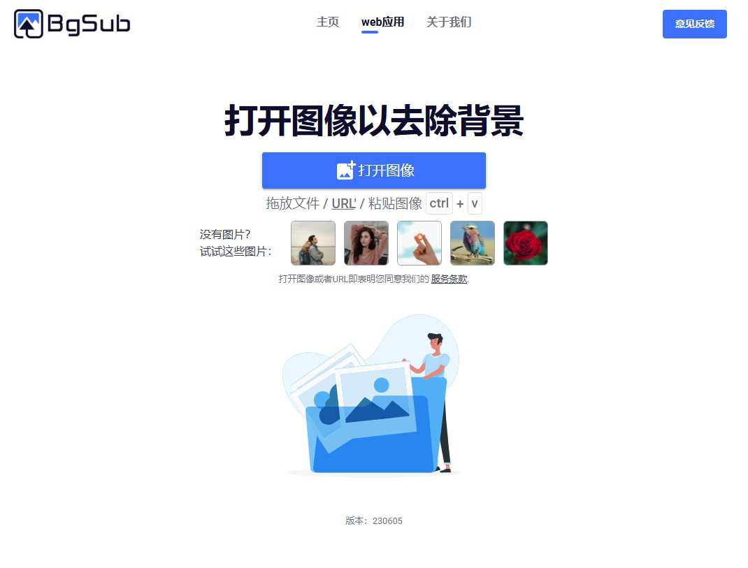 BgSub 网站截图