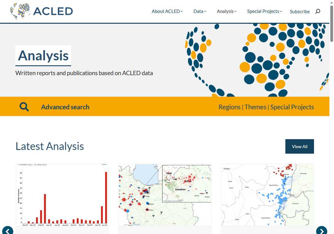 全球安全事件地图 网站截图