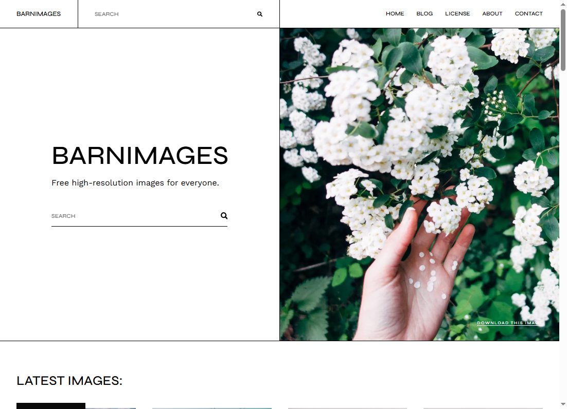 Barnimages 网站截图
