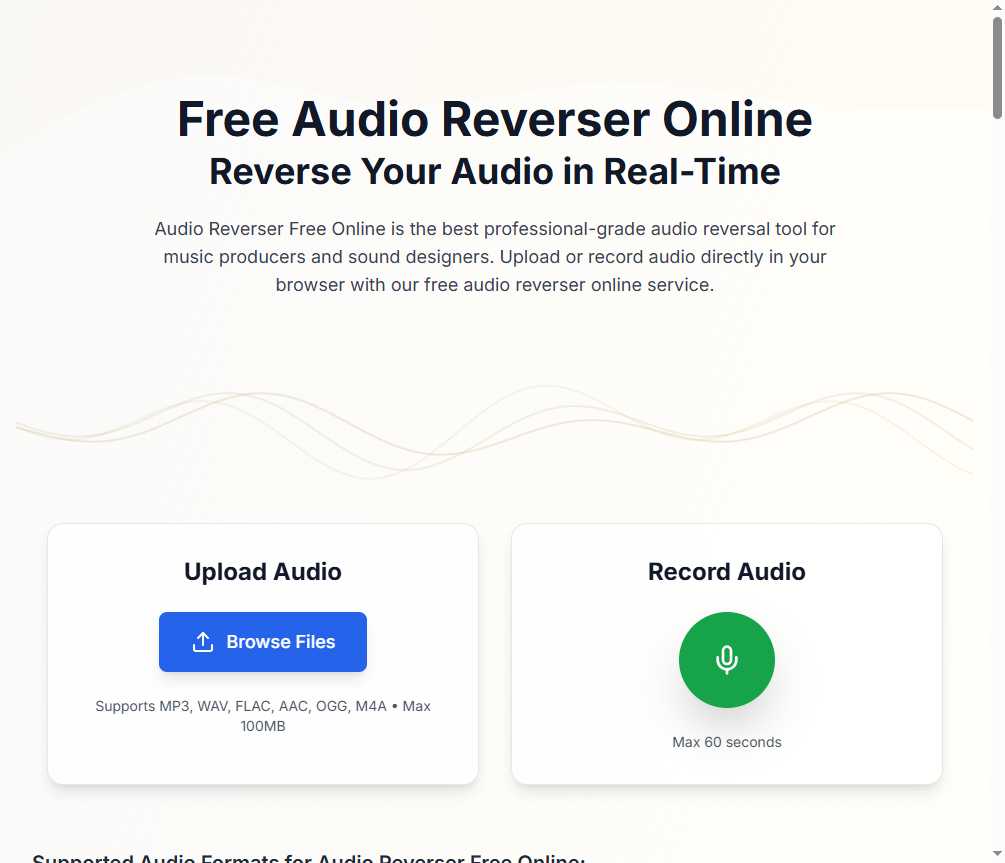 Audio Reverser