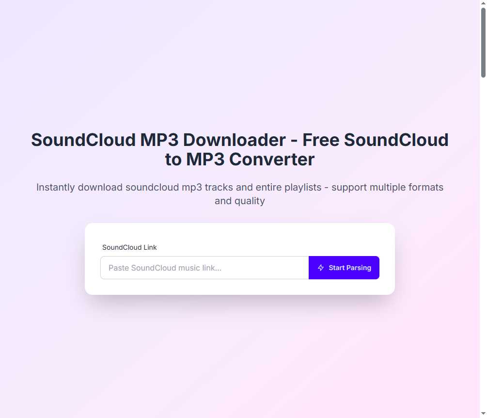 SoundCloud MP3 Downloader