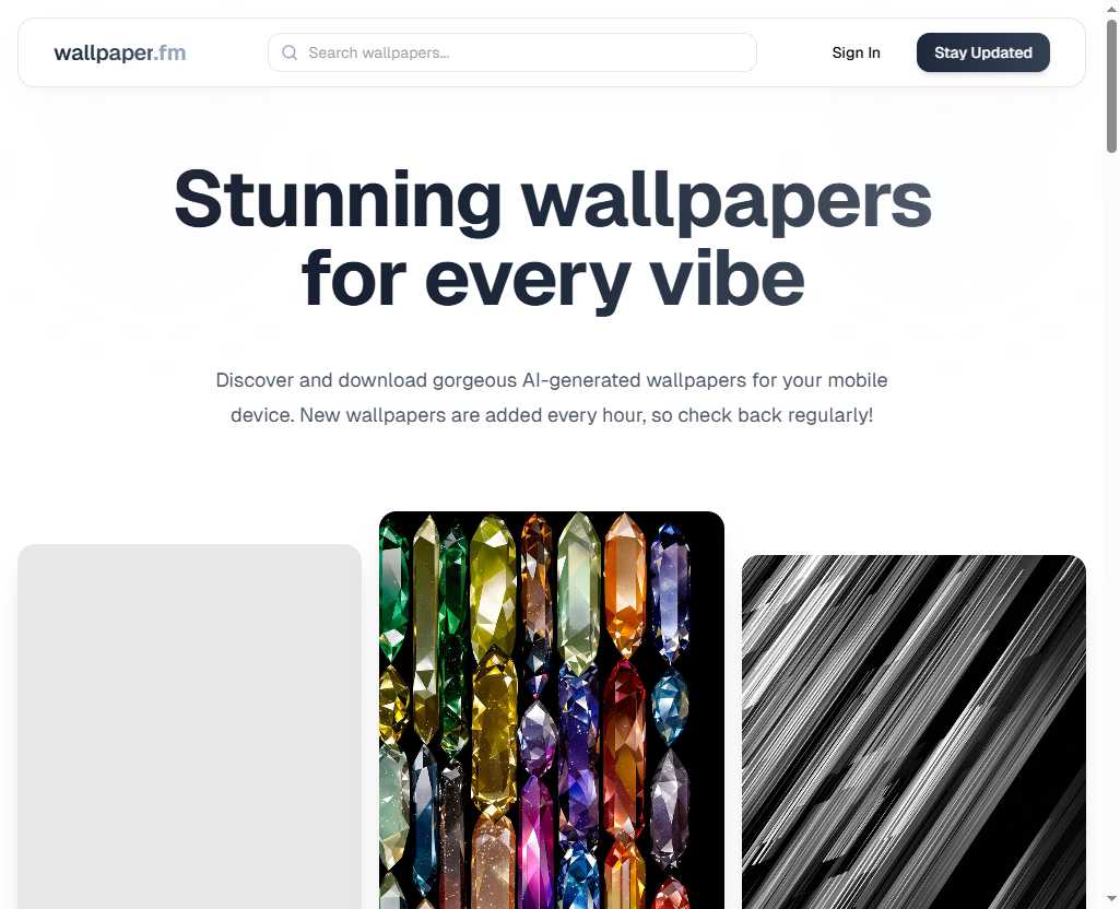 Wallpaper.fm 网站截图