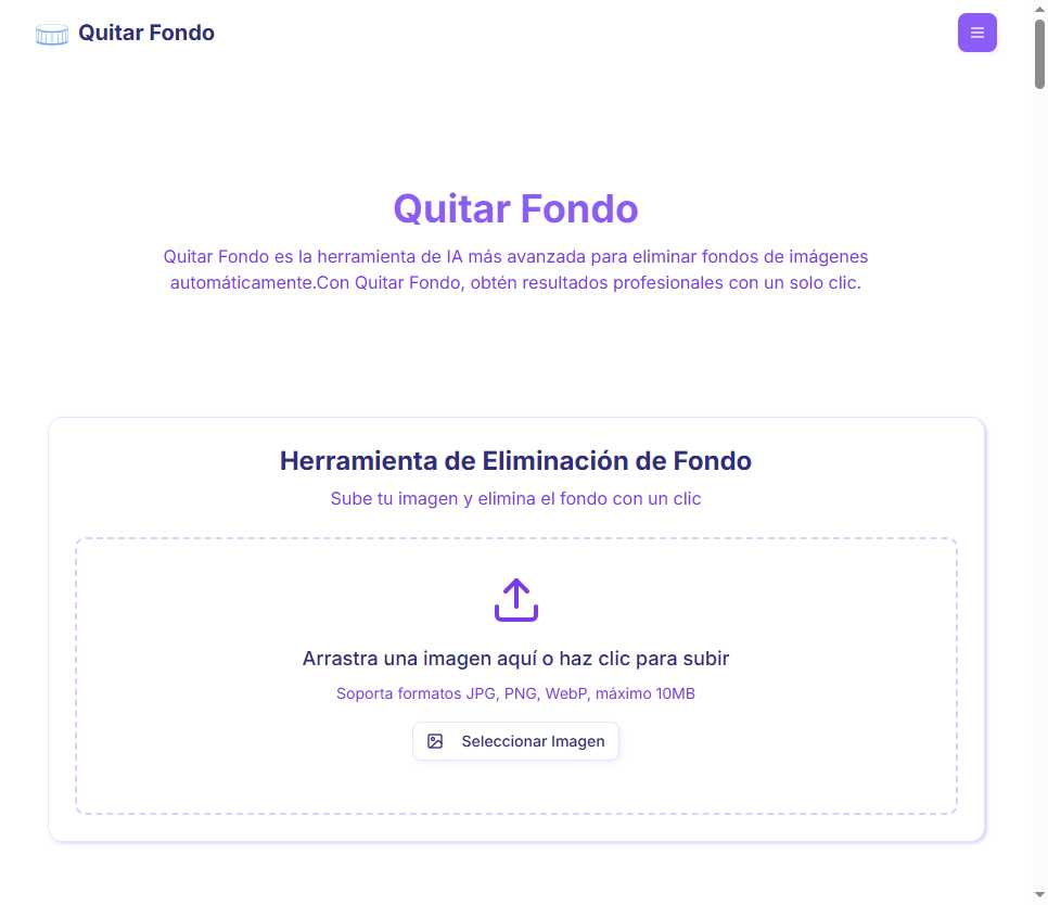 Quitar Fondo 网站截图