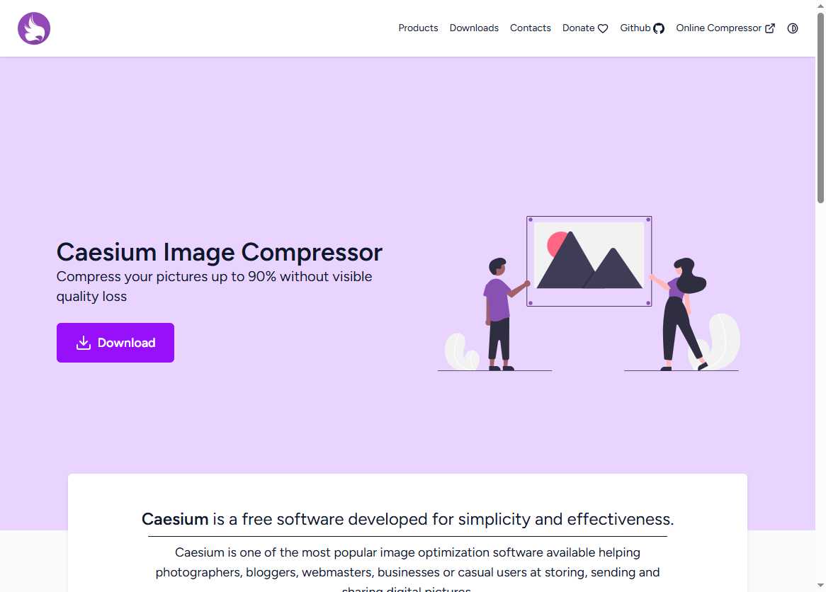 Caesium 网站截图
